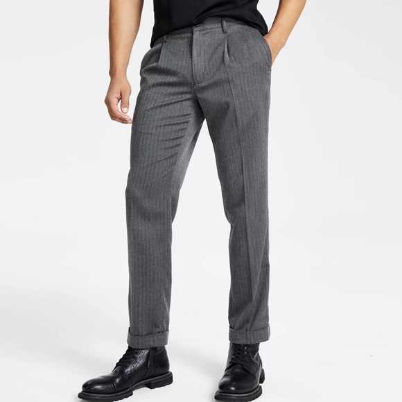 INC International Concepts Other - Men’s Herringbone Pleated Suit Pants XL INC International Concepts